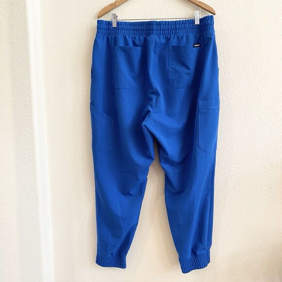 Jaanuu Jogger Scrub Pants Womens Size 1X Blue Adult Polyester Bottoms Pockets - Picture 11 of 11